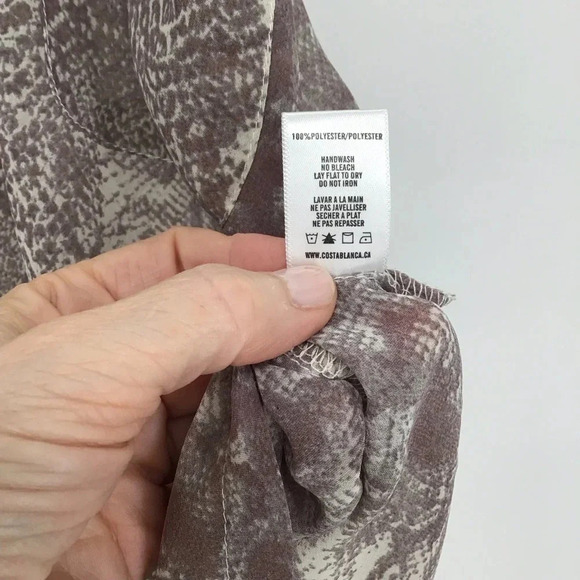 Costa Blanca Women’s One Pocket Reptile Print Sheer Tank Summer Beach NWT Size M - Picture 9 of 9